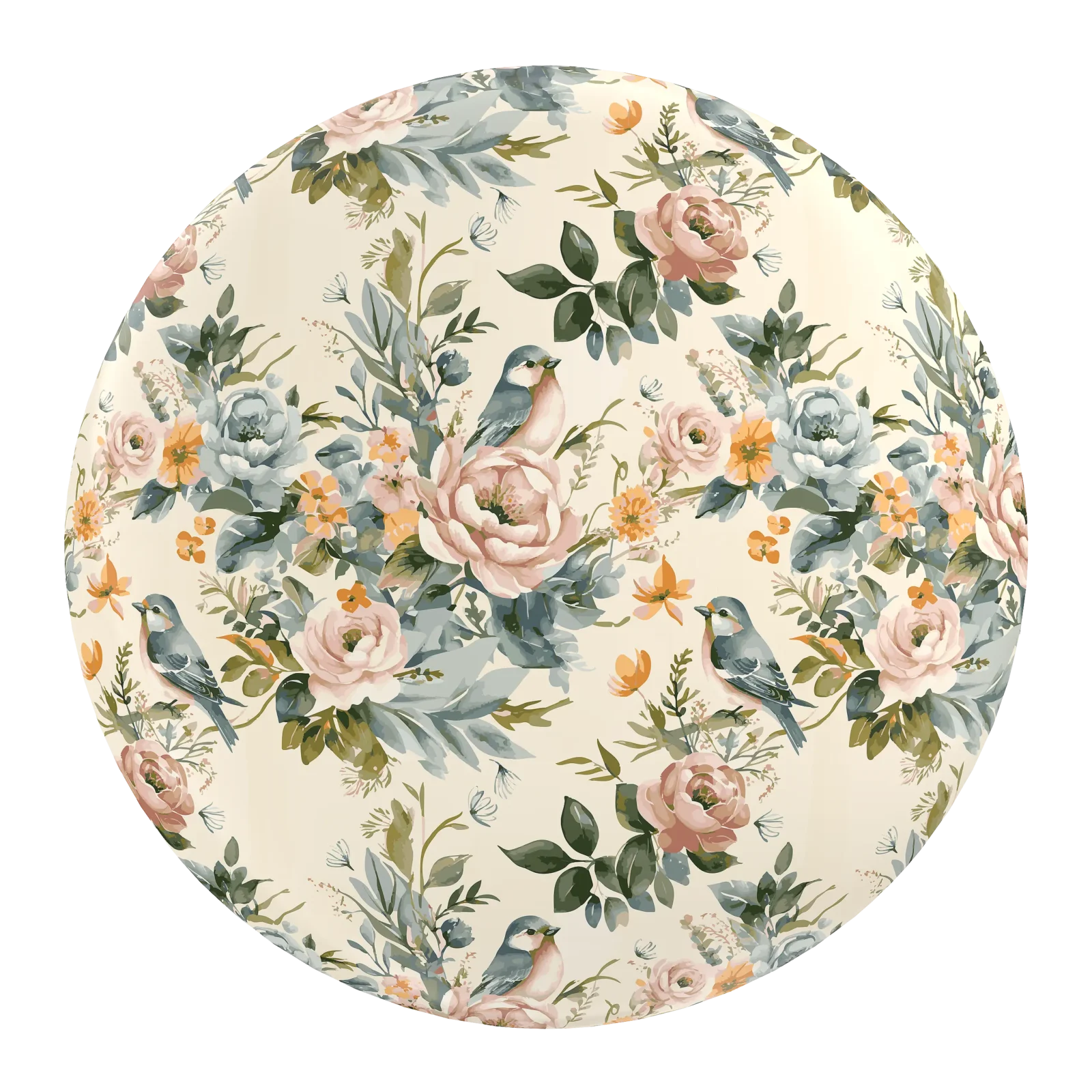 Petals & Songbirds Vintage Motif